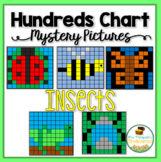 Bugs/Insects Hundreds Chart Mystery Pictures