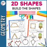 Build 2D Geometric Shapes Popsicle Sticks Pipe Cleaners St