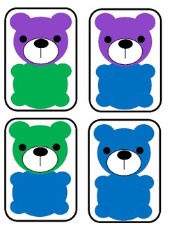 Build A Bear - Color Game by Lily B Creations | TPT