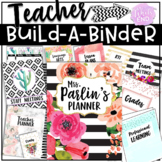 Teacher Binder {Editable Build-A-Binder} Back to School Pr