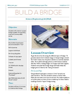 Preview of Build A Bridge STEM Challenge