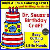 Build A Cake Dr. Seuss Coloring Craft and Writing Activity