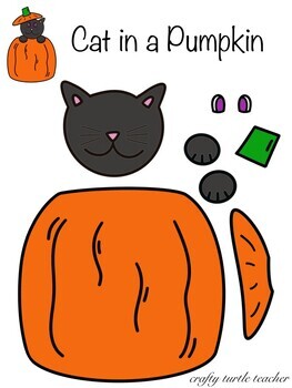 Build A Cat In A Pumpkin by Crafty Turtle Teacher | TPT