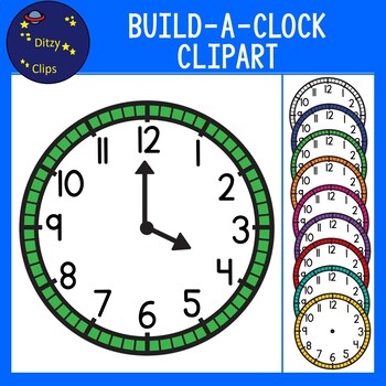 Preview of Build-A-Clock Clipart