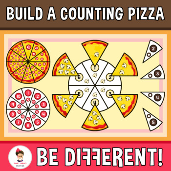 Preview of Build A Counting Pizza Clipart