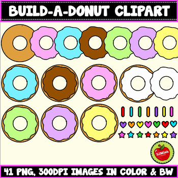 Download Build A Donut Clipart By Limish Creations Teachers Pay Teachers