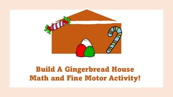 Preview of Build A Gingerbread House Math Activity