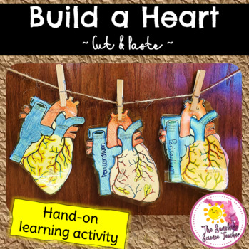 Preview of Build A Heart: A Cut & Paste Activity | NO PREP