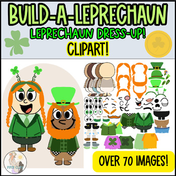 Preview of Build-A-Leprechaun - St. Patrick's Day Dress-up CLIPART