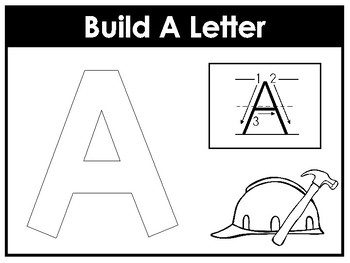 build a letter worksheets preschool kindergarten phonics by teach at daycare