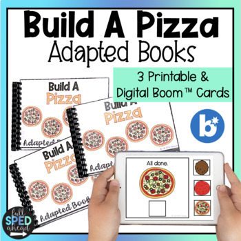 Preview of Cooking Build Pizza Reading Adaptive Books Special Education Life Skill Activity