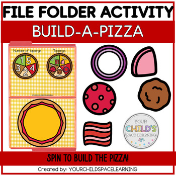 Preview of Build-A-Pizza file folder activity