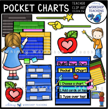 Build A Pocket Chart Clip Art By Whimsy Workshop Teaching Tpt