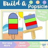 Build A Popsicle Summer Morning Tub Center File Folder