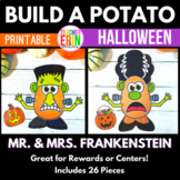 Build A Potato Mr. & Mrs. Frankenstein Halloween Paper Dol