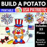 Build A Potato USA PATRIOTIC Paper Doll Dress Up Reward Ju