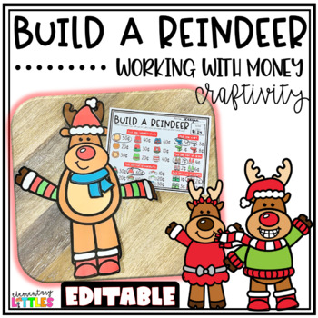 Preview of Build A Reindeer Money Activity