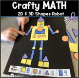Build A Robot Geometry Math Craft | Art Crafts Activities 