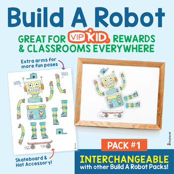 Preview of Student Reward Build A Robot Activity Set 1 | Classroom Behavior Incentive