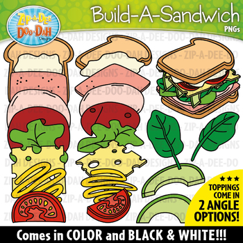 Build A Sub Sandwich Clipart Bundle