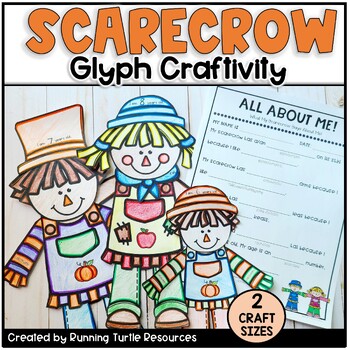 Preview of Build A Scarecrow Fall Glyph Craft l All About Me Craft