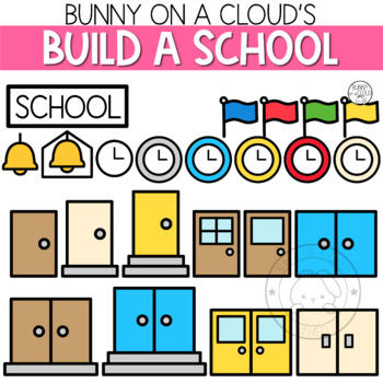 School Supplies Clipart by Bunny On A Cloud