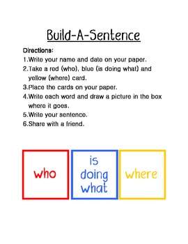 write a sentence using the word build