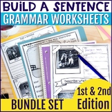 Low Prep Build-A-Sentence Grammar Worksheets for Language 
