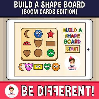 Preview of Build A Shape Board (Boom Cards Edition)