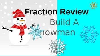 Preview of Build A Snowman Fraction Review