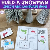 Build-A-Snowman Speech Therapy Roll a Snowman Reinforcer Game