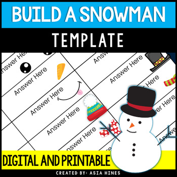 Preview of Build A Snowman Template