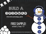 Build A Snowman interactive phonology game {free sample}