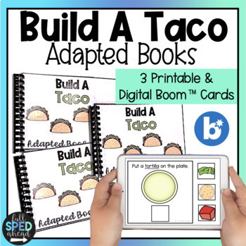 Preview of Cooking Life Skills Activity Build Taco Adaptive Books Special Education Center