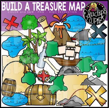 treasure map clip art