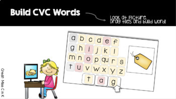 Preview of Build CVC Words -  Remote Distance Learning