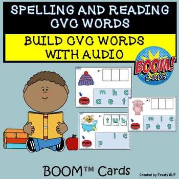 Preview of Build CVC Words with Audio- Spelling and Reading CVC Words