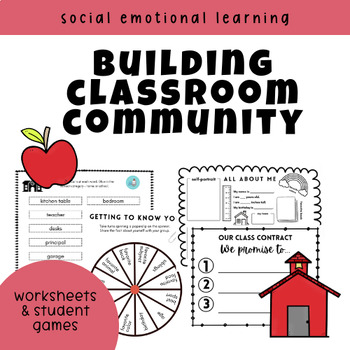 Preview of Build Classroom Community: K-3 Worksheets and Games