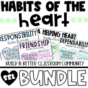 Preview of Build Classroom Community | SEL Mini-Lessons | Responsibility, Friendship & More