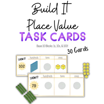 Preview of Build It Place Value Task Cards