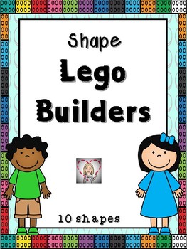 Preview of Build It Shapes Lego Task Cards:  10 shapes