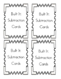 Build It Subtraction Cards
