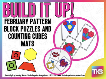 Preview of Build It Up! February Pattern Block and Counting Cube Mats