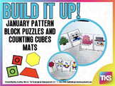 Build It Up! January Pattern Block and Counting Cube Mats