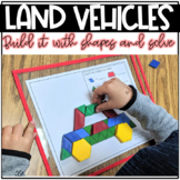 Build It With Shapes and Solve! Land Vehicles Pattern Bloc