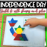 Build It With Shapes and Solve! Patriotic Pattern Block Pu