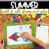 Build It With Shapes and Solve! Summer Pattern Block Puzzles
