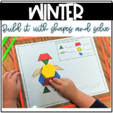 Build It With Shapes and Solve! Winter Pattern Block Puzzles