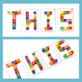 Build Letters and Words with Snap/Connecting Cubes - Upper