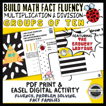 Preview of Multiplication and Division Lessons and Activities | Groups of 10
